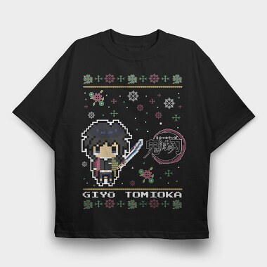 Pixelated Winter Warrior, Tricou Oversize Barbati (Unisex)