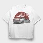 Jdm Mountain Drift, Tricou Oversize Barbati (Unisex)