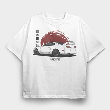 Jdm Turbo Boost, Tricou Oversize Barbati (Unisex)