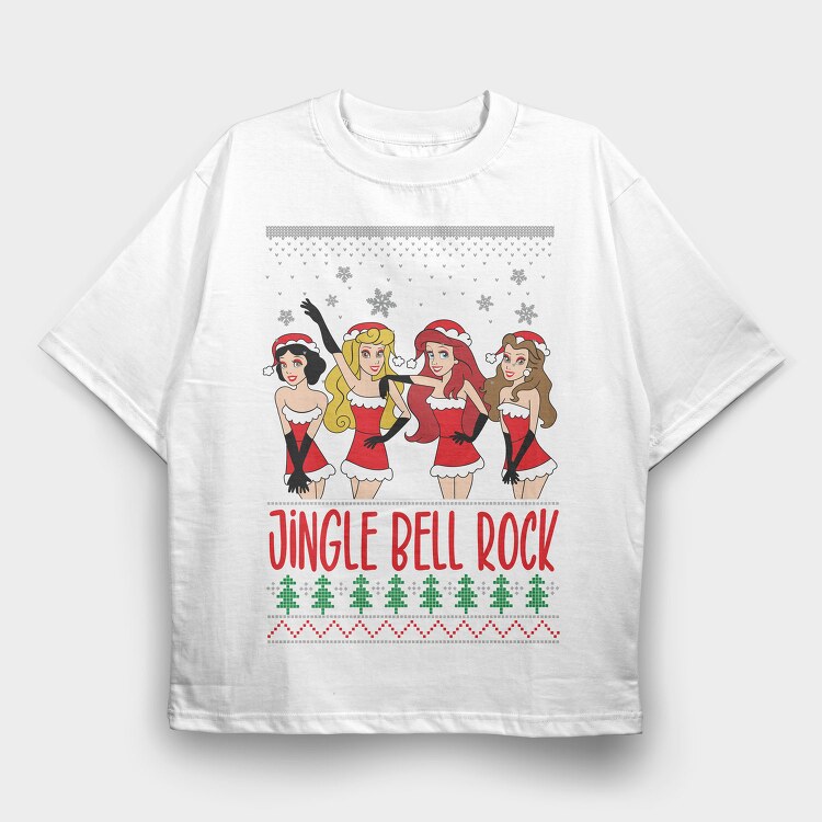 Jingle Bell Rock, Tricou Oversize Barbati (Unisex)