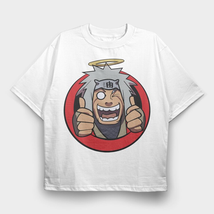 Jiraiya Thumbs Up, Tricou Oversize Barbati (Unisex)