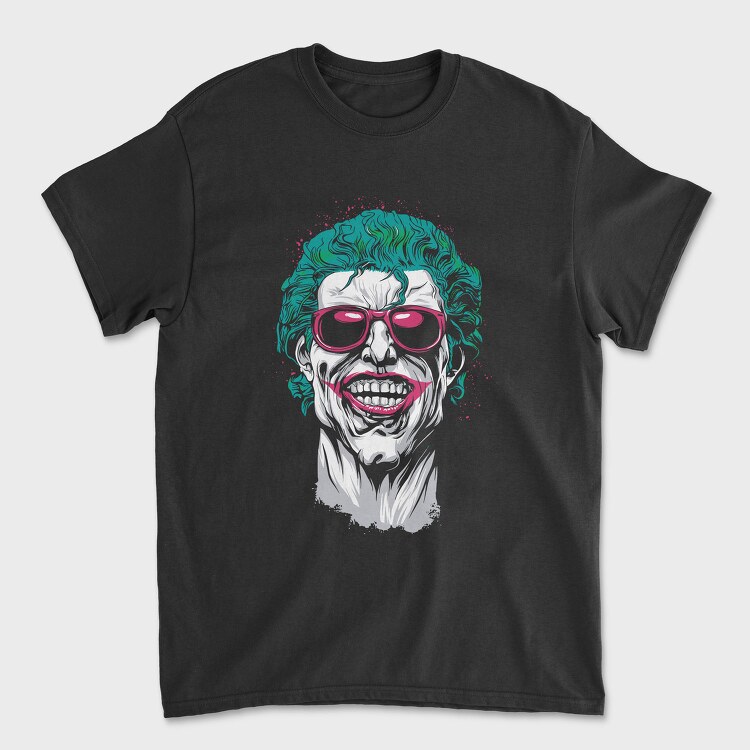 Joker Glasses, Tricou Barbati (Unisex)