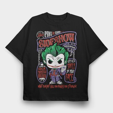 Joker Sideshow Madness, Tricou Oversize Barbati (Unisex)