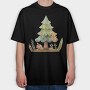 Forest Tree Mushrooms, Tricou Oversize Barbati (Unisex)