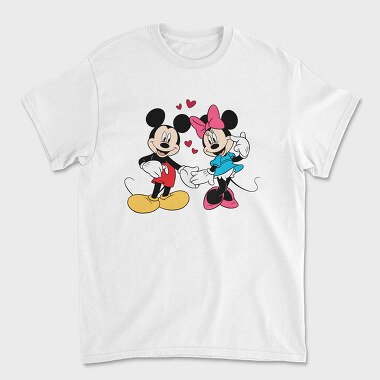 Mickey Minnie Love 1, Tricou Barbati (Unisex)