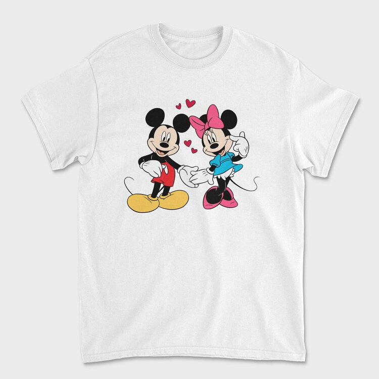 Mickey Minnie Love 1, Tricou Barbati (Unisex)