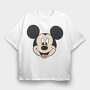 Mickey Mouse Smile 2, Tricou Oversize Barbati (Unisex)
