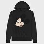 Mickey Mouse Smile, Hanorac Oversize Barbati (Unisex)
