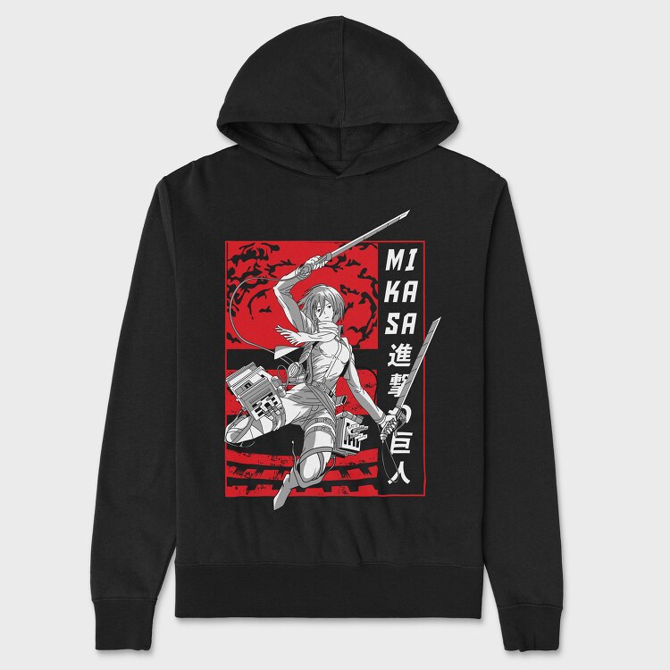 Mikasa Sword Fight, Hanorac Oversize Barbati (Unisex)