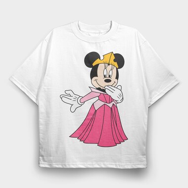 Minnie Mouse Princess, Tricou Oversize Barbati (Unisex)