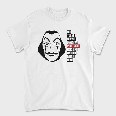 Money Heist Mask, Tricou Barbati (Unisex)