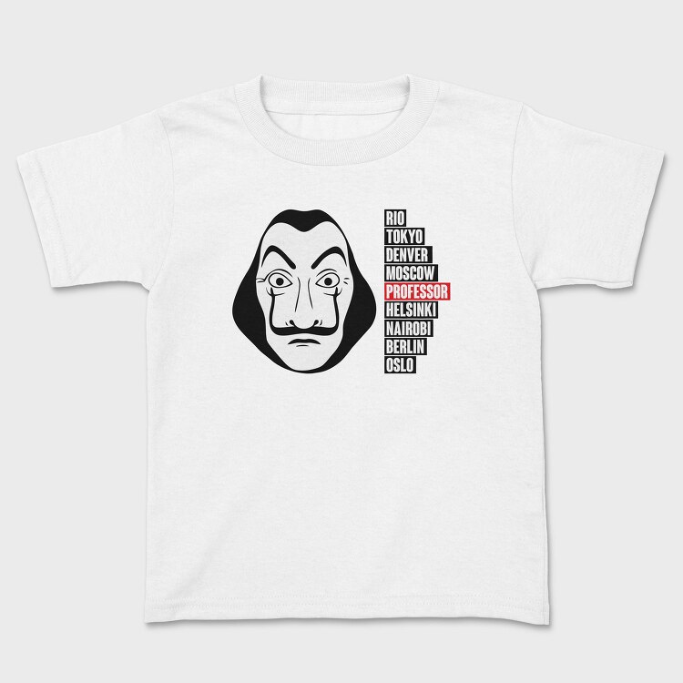 Money Heist Mask, Tricou Copii