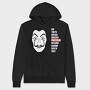 Money Heist Mask, Hanorac Oversize Barbati (Unisex)