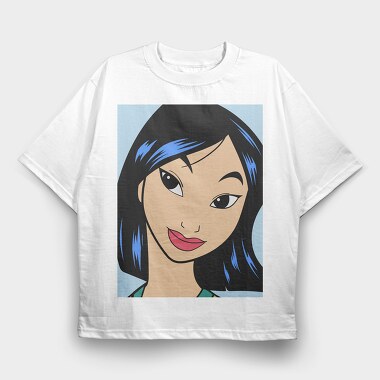 Mulan Smile, Tricou Oversize Barbati (Unisex)