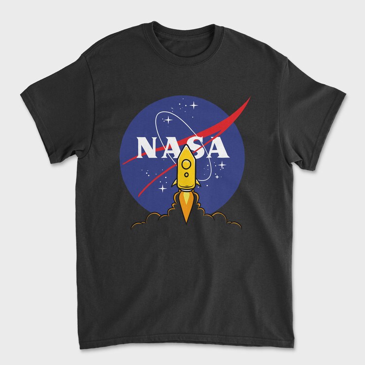 Nasa Rocket Blastoff, Tricou Barbati (Unisex)