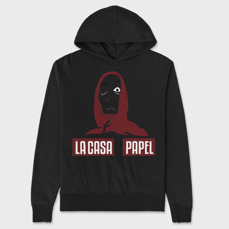 La Casa De Papel Mask, Hanorac Oversize Barbati (Unisex)