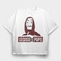 La Casa De Papel Mask, Tricou Oversize Barbati (Unisex)
