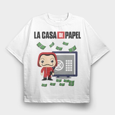 La Casa De Papel Money, Tricou Oversize Barbati (Unisex)