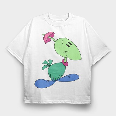 Leafy Smile, Tricou Oversize Barbati (Unisex)