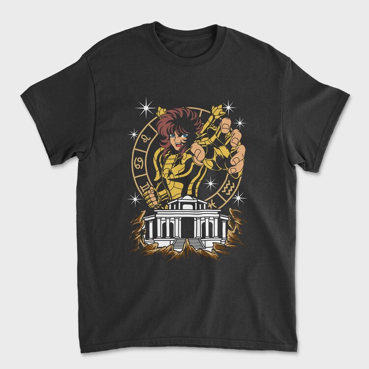 Lion Zodiac Warrior, Tricou Barbati (Unisex)