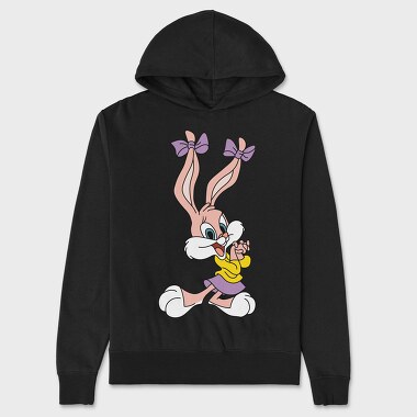 Looney Bunny Bow, Hanorac Oversize Barbati (Unisex)