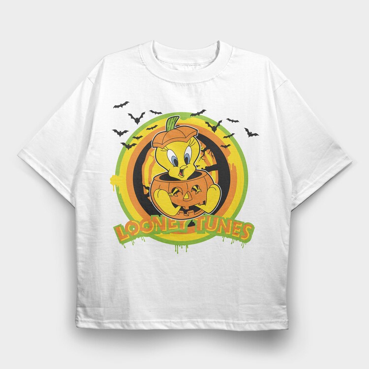 Looney Tunes Halloween, Tricou Oversize Barbati (Unisex)