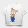 Looney Tunes Lola Bunny, Tricou Oversize Barbati (Unisex)