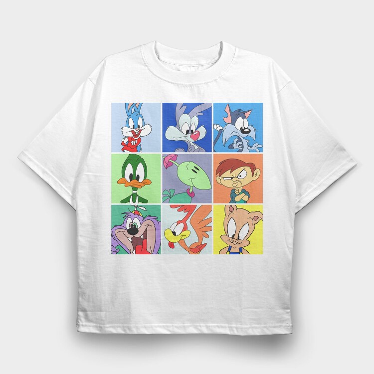 Looney Tunes Nostalgia, Tricou Oversize Barbati (Unisex)