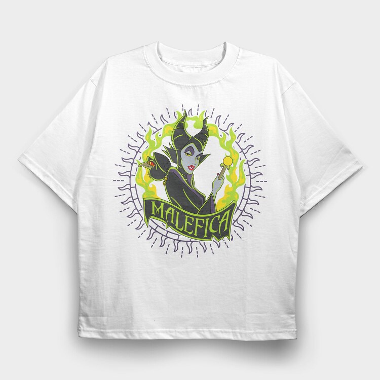 Maleficent Flame, Tricou Oversize Barbati (Unisex)