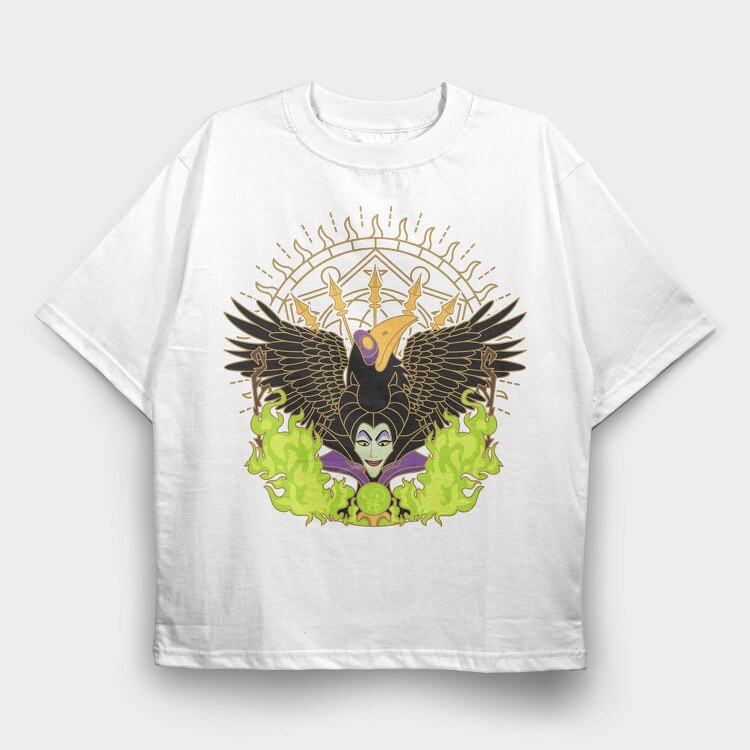 Maleficents Flame, Tricou Oversize Barbati (Unisex)