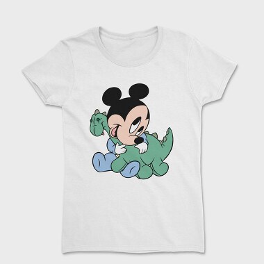 Mickey Dinosaur Hug, Tricou Femei