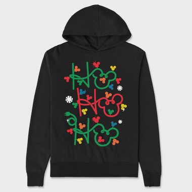 Mickey Ho Ho Ho, Hanorac Oversize Barbati (Unisex)