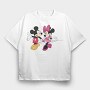 Mickey Minnie Dance, Tricou Oversize Barbati (Unisex)
