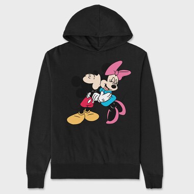 Mickey Minnie Hug 1, Hanorac Oversize Barbati (Unisex)