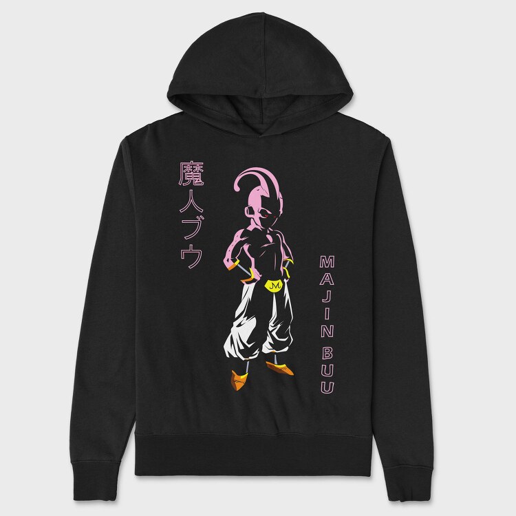 Pink Demon Majin Buu, Hanorac Oversize Barbati (Unisex)