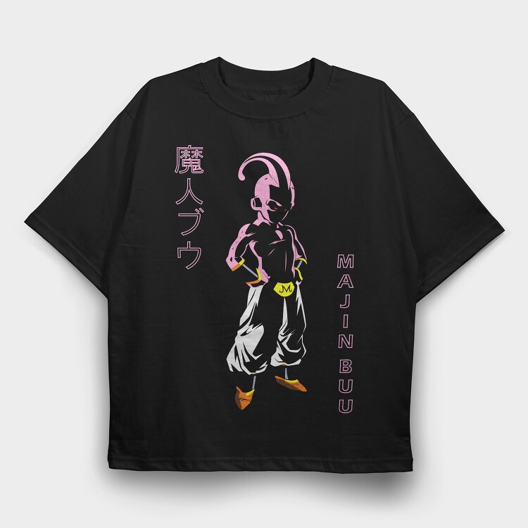 Pink Demon Majin Buu, Tricou Oversize Barbati (Unisex)