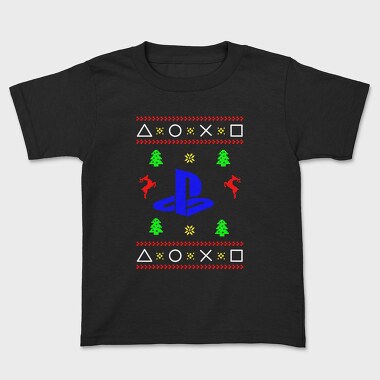 Playstation Xmas Sweater, Tricou Copii