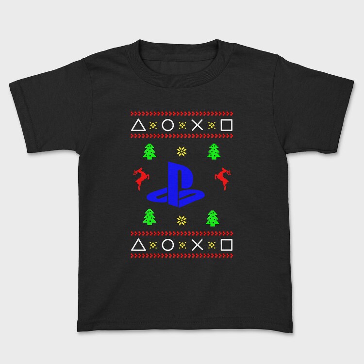 Playstation Xmas Sweater, Tricou Copii