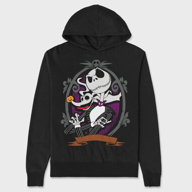 Pumpkin Skull Nightmare, Hanorac Oversize Barbati (Unisex)