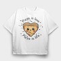 Pizza Love Slice, Tricou Oversize Barbati (Unisex)