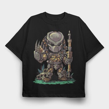 Predator Warrior, Tricou Oversize Barbati (Unisex)