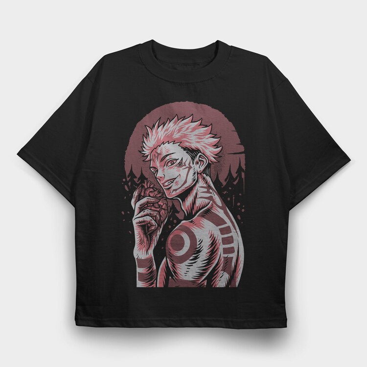 Red Eye Wolf, Tricou Oversize Barbati (Unisex)