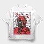 Red Hooded Whisper, Tricou Oversize Barbati (Unisex)