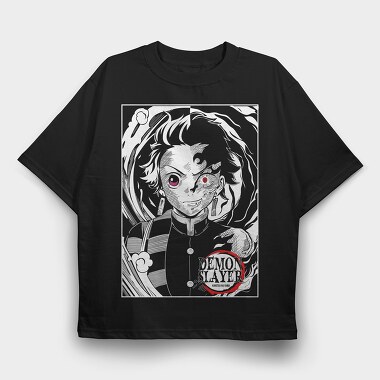 Red Moon Crescent, Tricou Oversize Barbati (Unisex)