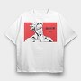 Red Rage Manga, Tricou Oversize Barbati (Unisex)