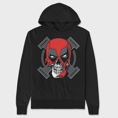 Red Skull Hammer, Hanorac Oversize Barbati (Unisex)