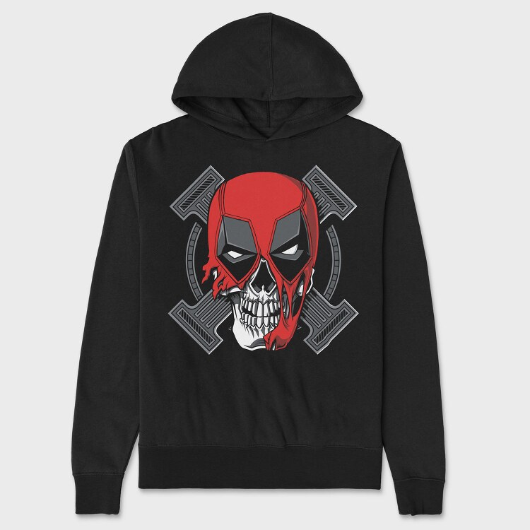Red Skull Hammer, Hanorac Oversize Barbati (Unisex)