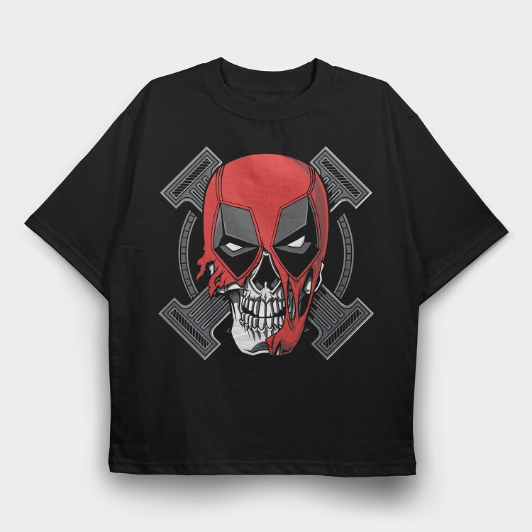 Red Skull Hammer, Tricou Oversize Barbati (Unisex)