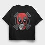 Red Skull Hammer, Tricou Oversize Barbati (Unisex)