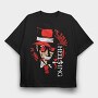 Red Skull Monowolf, Tricou Oversize Barbati (Unisex)